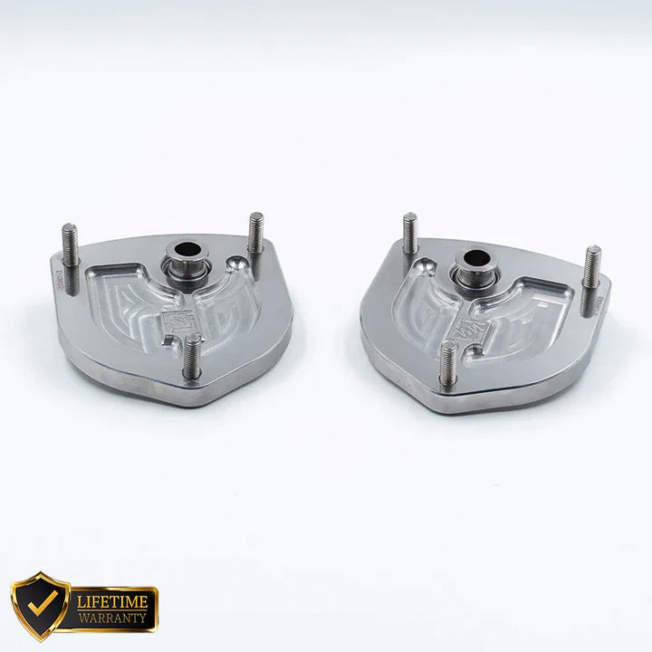 Suspension Secrets Front Camber Caster Plate Top Mounts - Porsche 981 / 718 Cayman GT4